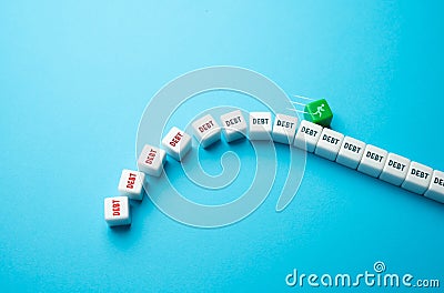 Save yourself from bankruptcy and debt. Regain financial stability. Stock Photo