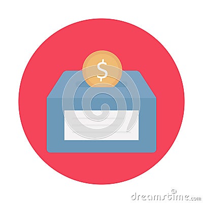 Saving flat background vector icon which can easily modify or edit Vector Illustration