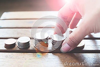 Saving money concept Stock Photo