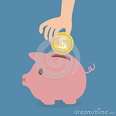 Saving money Vector Illustration