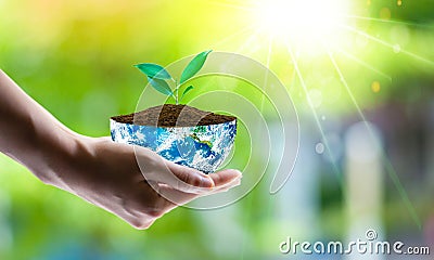 Saving world Ecology concept. Elements of this image furnished by NASA Stock Photo