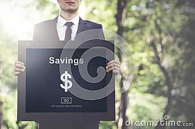 Savings Banking Assets Money Budget Economy Concept Stock Photo