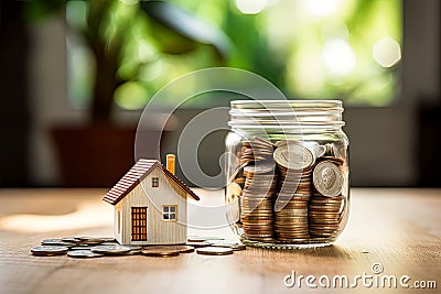 Buying or renting home. Rising property values, mortgage rates and high housing taxes Stock Photo