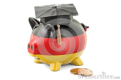 Savings for education in Germany concept, 3D rendering Stock Photo