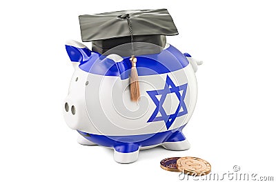 Savings for education in Israel concept, 3D rendering Stock Photo