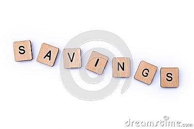 SAVINGS Stock Photo