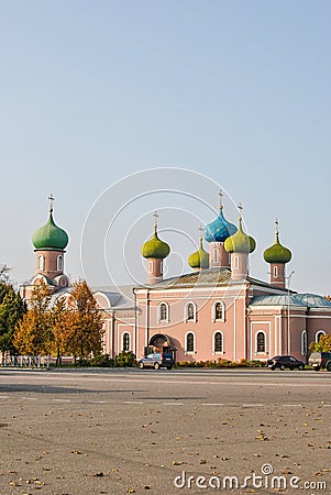 Savior Transfiguration Cathedral in Tikhvin Stock Photo