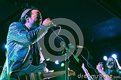 Savoir Adore - Paul Hammer and Lauren Zettler in concert at The Knitting Factory Editorial Stock Photo