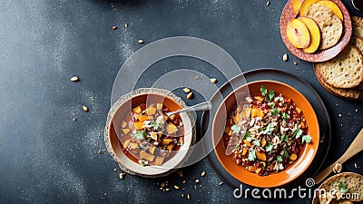 Savor the Flavors A Captivating Snapshot of Peach Chutney.AI Generated Stock Photo