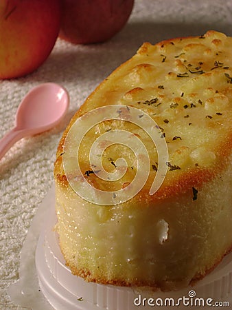 Savory cheese herb cake Stock Photo