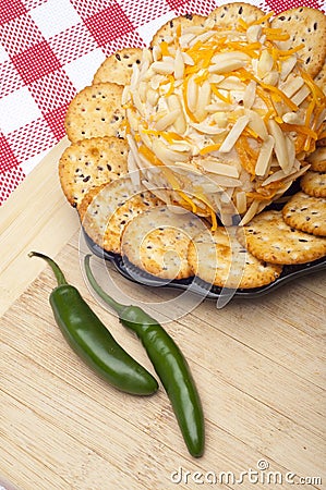 Savory Cheeseball Appetizer Stock Photo