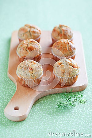 Savoury muffins Stock Photo