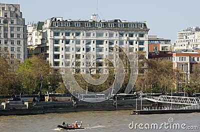 Savoy Hotel, London Editorial Stock Photo