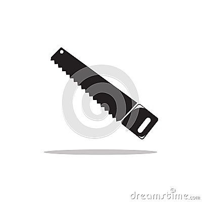 Saw icon Vector Illustration on the white background Vector Illustration