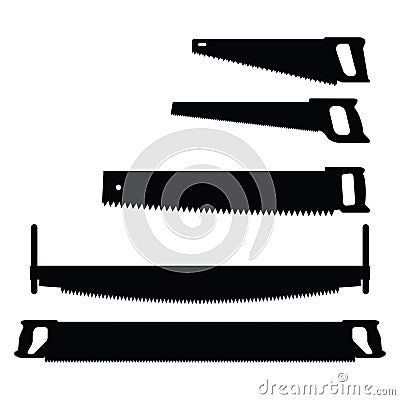 Saw silhouette Vector Illustration