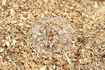 Sawdust wood Stock Photo