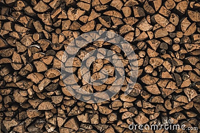 Sawed logs Stock Photo