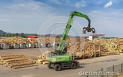 At the sawmill Editorial Stock Photo