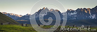 Sawtooth Mountain Range, Idaho Stock Photo