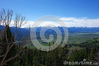 Sawtooths from Galena Summit Stock Photo