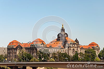 Saxon State Chancellery in Dresden, Germany Stock Photo