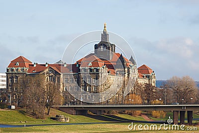 The Saxon State Chancellery Stock Photo