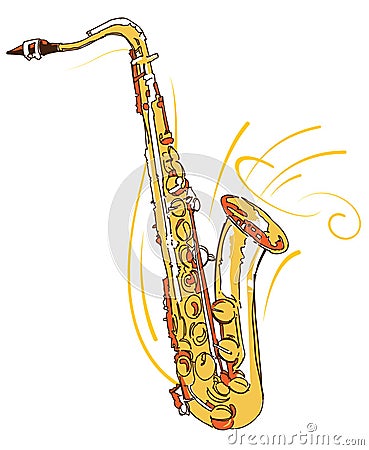 Saxophone Vector Illustration