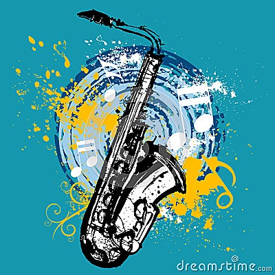 Saxophone design Vector Illustration