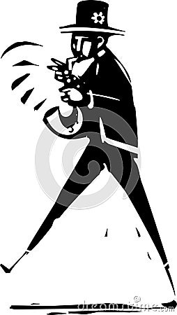 Saxophone Jazz Musician Vector Illustration