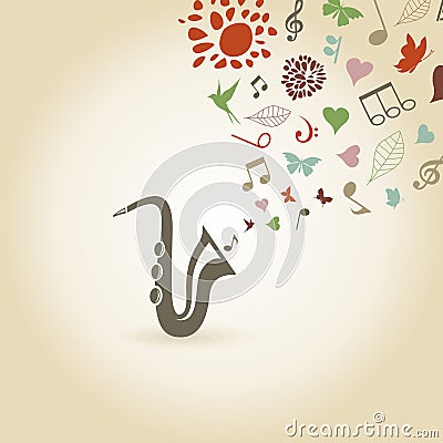 Saxophone2 Vector Illustration