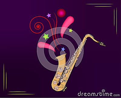 Saxophone Stock Photo