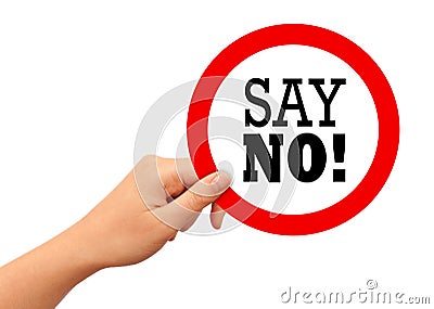 Say no Stock Photo