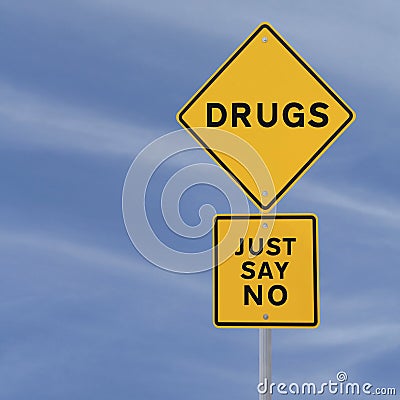 Say No To Drugs Stock Photo