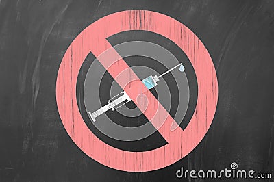 Say no to drugs concept Stock Photo