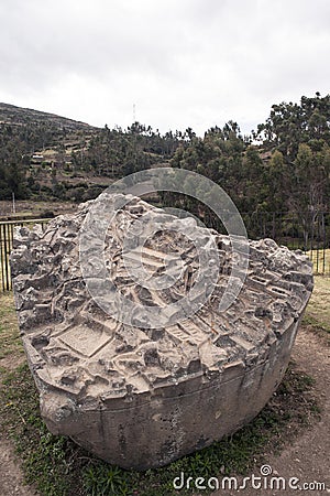 Saywite is an archaeological zone that is located in Peru, in the province of Abancay. The monolith contains more than Editorial Stock Photo