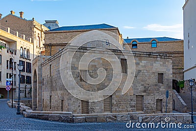 Sayyid Yahya Murtuza Mosque in the old town on Baku, Azerbaijan Stock Photo