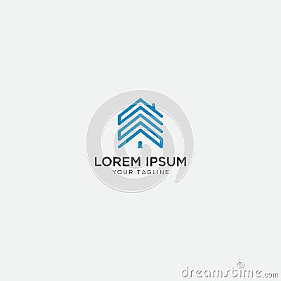SC letter Home abstract logo real estate Vector Illustration