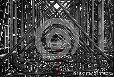 Scaffold Triangles Stock Photo