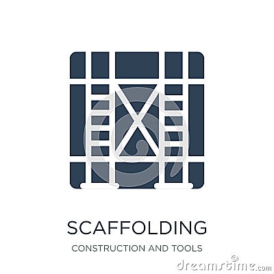 scaffolding icon in trendy design style. scaffolding icon isolated on white background. scaffolding vector icon simple and modern Vector Illustration