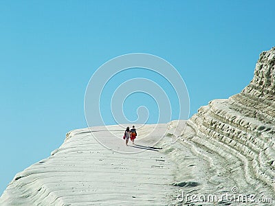 Scala dei turchi Stock Photo