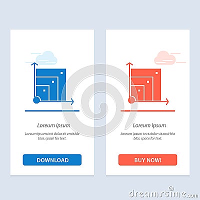 Scalable, System, Scalable System, Science Blue and Red Download and Buy Now web Widget Card Template Vector Illustration