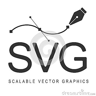 Scalable Vector Graphics, format svg. Responsive disign. Vector Illustration