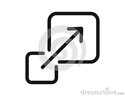 Scalable vector isolated icon on white background Vector Illustration