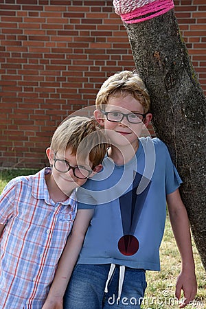 Two scalawags posing for a photo Stock Photo