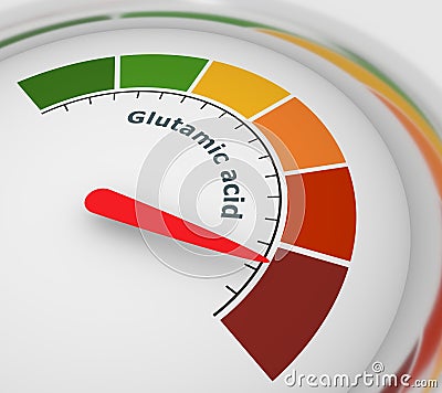 Glutamic acid measuring process Stock Photo