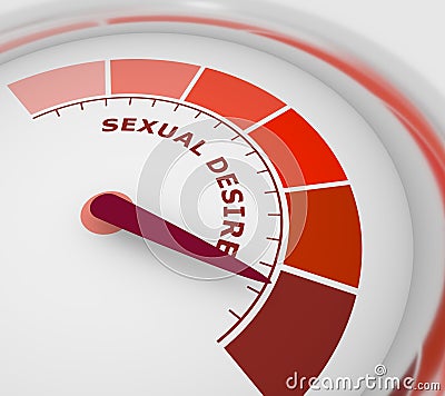 Sexual desire meter Stock Photo