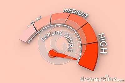 Sexual desire meter Stock Photo