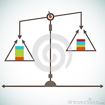Scale Chart Vector Illustration