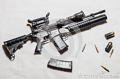 1/6 scale gun Stock Photo