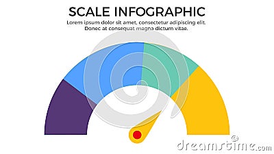 Scale Infographic Element Vector Illustration